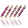 30Pcs 5 Styles Cheerleading Rhinestone Spirit Clips AJEW-SP0002-58B-6
