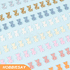 160Pcs 8 Colors Resin Cabochons AJEW-HY0001-40-4