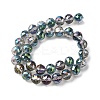 Transparent Electroplate Glass Beads Strands EGLA-N002-34D-F05-4