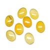 Natural Yellow Agate Cabochons G-O175-30C-01-2