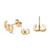 Ion Plating(IP) 304 Stainless Steel Stud Earrings STAS-Z028-A-09G-2