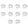 Alloy with Crystal Rhinestone Pendants ALRI-YW0001-21-1