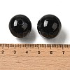 (Defective Closeout Sale: Damaged Hole Edge) Natural Black Onyx(Dyed & Heated) Beads G-XCP0001-22-3