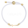 1pc Adjustable Nylon Cord Slider Bracelets for Women BJEW-LP0001-33T-G-1