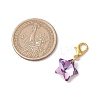 Star Glass Pendant Decorations HJEW-JM02956-4