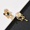 Brass Micro Pave Cubic Zirconia Clip-on Earrings EJEW-K286-11G-3