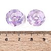 Transparent Acrylic European Beads OACR-E033-25C-3