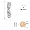 SHEGRACE Rhodium Plated 925 Sterling Silver Huggie Hoop Earrings JE893A-02-2