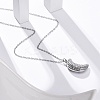 304 Stainless Steel Openable Moon Pendant Cable Chain Necklaces for Women STAS-Z114-18P-2