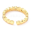 Adjustable Real 18K Gold Plated Brass Enamel Finger Rings RJEW-L071-22G-4