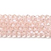 Transparent Electroplate Glass Beads Strands GLAA-F029-3mm-C26-1