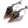 Natural Tourmaline Dowsing Pendulum Big Pendants G-H285-02P-06-1