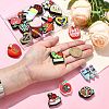 20Pcs 20 Styles Study/Teacher's Day Theme Food Grade Silicone Focal Beads SIL-CJ0001-41-4