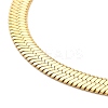 Ion Plating(IP) 304 Stainless Steel Herringbone Chain Necklace for Men Women X-NJEW-E076-04D-G-2