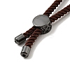 Half Finished Twisted Milan Rope Slider Bracelets FIND-G032-01B-10-4