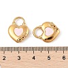 304 Stainless Steel Enamel Pendants STAS-P380-07G-02-3