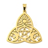 304 Stainless Steel Pendants STAS-M067-04G-1