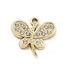 Alloy Rhinestone Pendants FIND-U026-25C-G-1