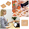 Square Kraft Paper Jewelry Storage Boxes CON-TAC0001-04C-9
