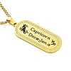 Constellation 304 Stainless Steel Micro Pave Clear Cubic Zirconia Wheat Chain Pendant Necklaces for Women Men NJEW-U007-01H-1