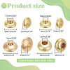 100Pcs 4 Styles Brass Spacer Beads KK-PH0006-68-2