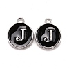 Platinum Plated Alloy Charms LS-ENAM-S118-02J-P-1