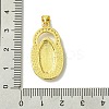 Real 18K Gold Plated Brass Micro Pave Cubic Zirconia Pendants KK-H472-18G-3