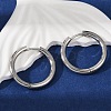 Tarnish Resistant 201 Stainless Steel Huggie Hoop Earrings Findings X-STAS-F149-33P-A-5