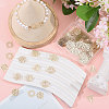 96Pcs 4 Styles Rack Plating Brass Filigree Connector Charms KK-CA0002-89-5