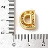 Brass Micro Pave Clear Cubic Zirconia Charms ZIRC-C009-01G-D-3