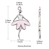 10Pcs 5 Colors Alloy Enamel Pendants ENAM-YW0002-90-3
