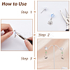 84Pcs 3 Size 304 Stainless Steel Stud Earring Findings STAS-FH0002-20P-4