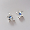 Zinc Alloy Rhinestone Stud Earrings for Women WGBF331-01-4