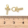 Brass Micro Pave Cubic Zirconia Pendants KK-M273-02G-T-3