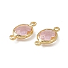 Transparent K9 Glass Connector Charms GLAA-A005-10G-12-2