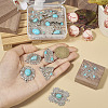 16Pcs 8 Styles Synthetic Turquoise Pendants FIND-TA0002-15-5