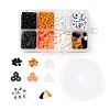 3 Colors 1155Pcs DIY Halloween Theme Stretch Bracelets Making Kits DIY-LS0001-22A-1