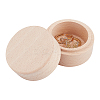 Round Wooden Storage Boxes Ring Box CON-WH0079-88-1