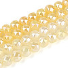 Anti-Tarnish Electroplate Glass Beads Strands GLAA-N064-8mm-03-1