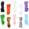 50M 10 Colors Wave Bending Fringe Trim OCOR-GF0005-55B-1