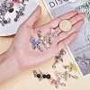 Glass/Gemstone Beads Pendants PALLOY-PH0013-04-3