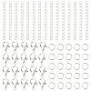 Iron Ends with Twist Chain Extension & Open Jump Rings DIY-YW0010-74S-1