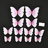 PVC Plastic Artificial 3D Butterfly Decorations DIY-I072-02A-1