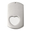 Non-Tarnish 304 Stainless Steel Big Pendants STAS-K270-25B-P-1