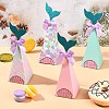 20Pcs 4 Colors Mermaid Tail Shape Candboard Box CON-CJ0001-22-6