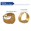 20Pcs 2 Colors 304 Stainless Steel Open Cuff Rings Findings DIY-CA0005-55-2