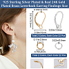 44Pcs 2 Color Brass Leverback Earring Findings KK-CN0003-05-2