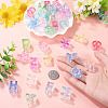 52Pcs 26 Styles UV Plating Transparent Acrylic European Beads OACR-TA0004-82-6