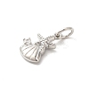 Rack Plating Brass Clear Cubic Zirconia Pendants KK-Z056-27P-2