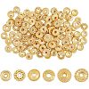 120Pcs 6 Styles Rack Plating Alloy Spacer Beads KK-FH0004-68-1